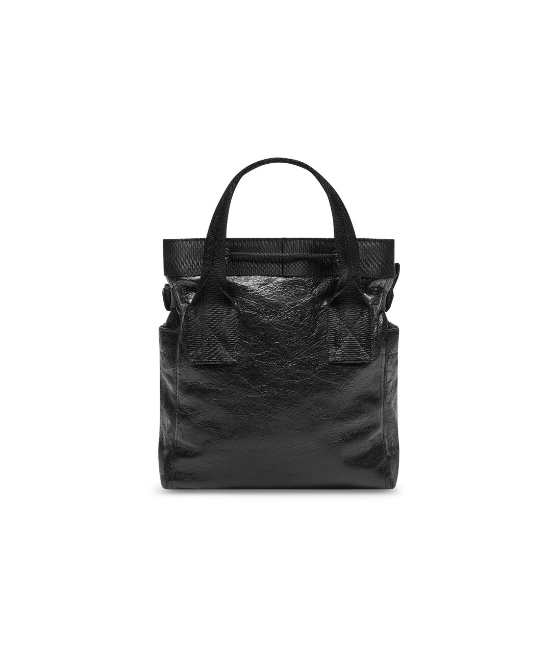 BALENCIAGA Черная кожаная сумка на плечо, фото 2