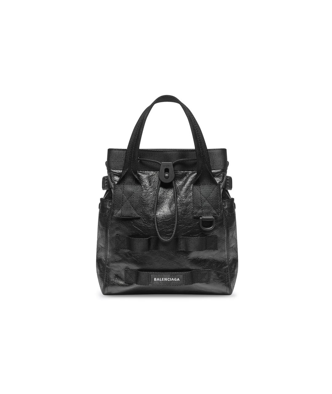 BALENCIAGA Черная кожаная сумка на плечо, фото 6