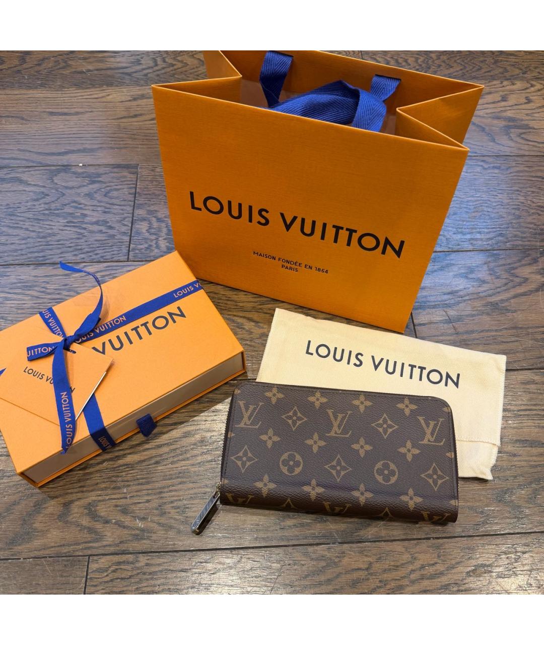 LOUIS VUITTON Коричневый кошелек, фото 2