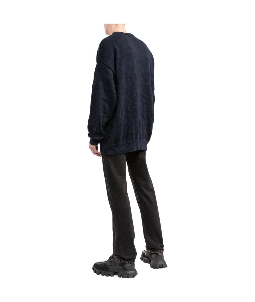 BALENCIAGA Синий джемпер / свитер, фото 4