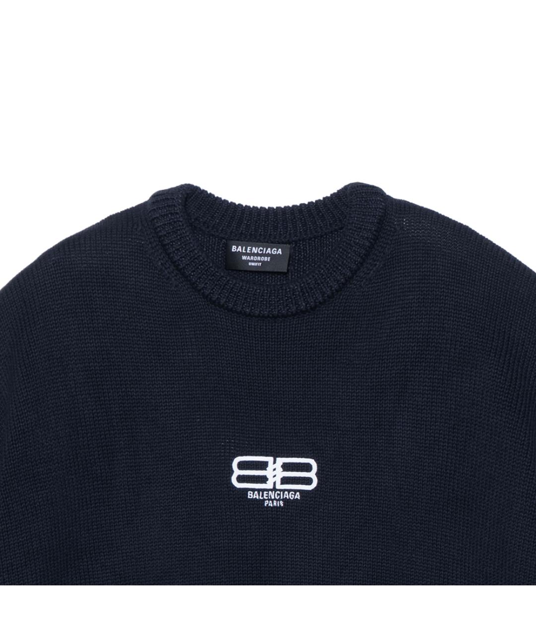 BALENCIAGA Синий джемпер / свитер, фото 5