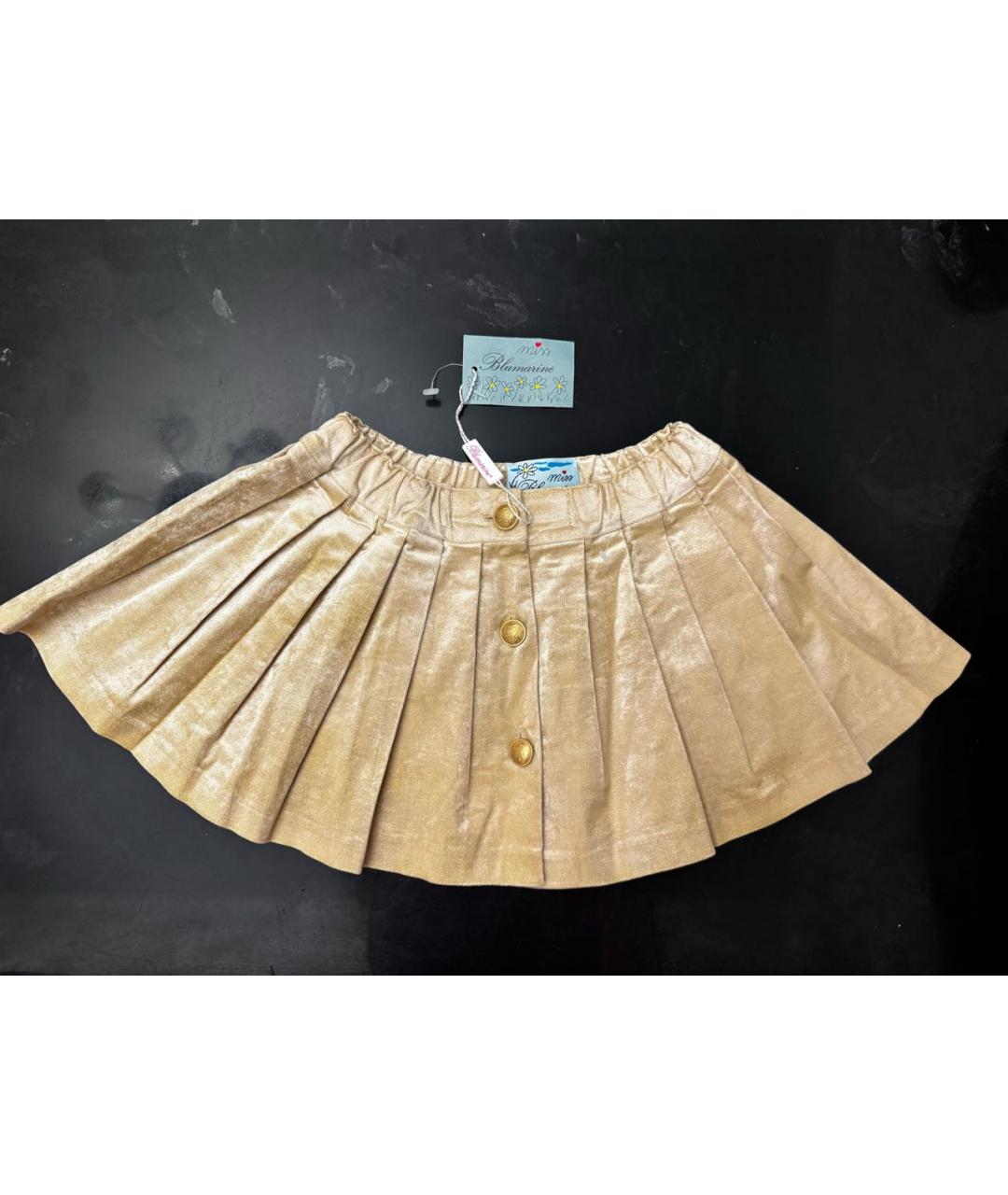 MISS BLUMARINE Бежевая вискозная юбка, фото 8