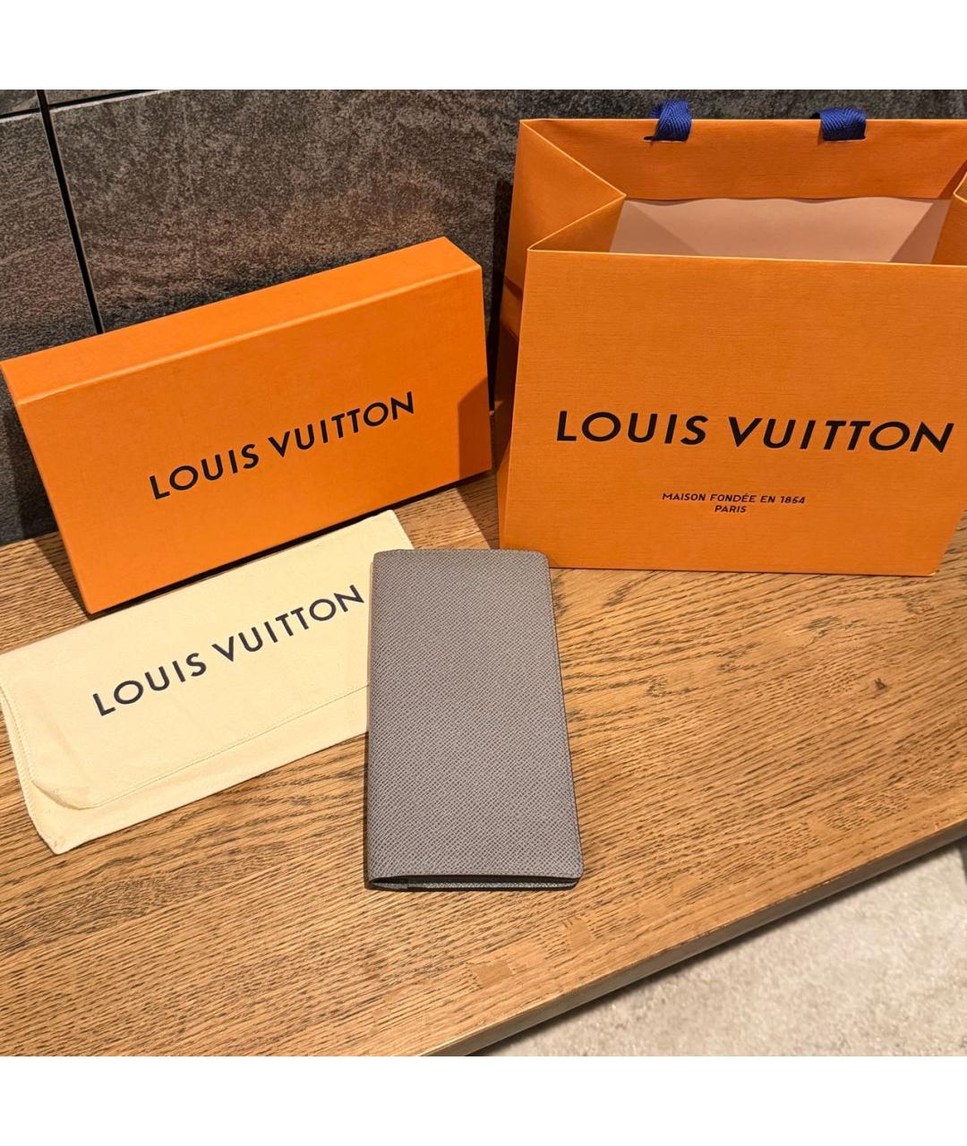 LOUIS VUITTON Серый кошелек, фото 2