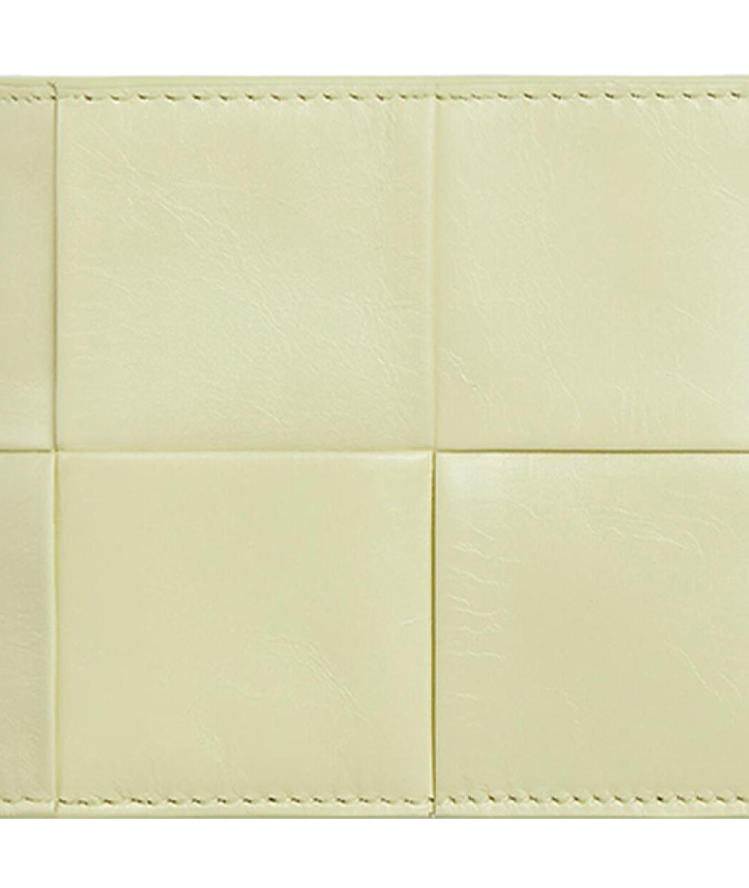 BOTTEGA VENETA Желтый кожаный кошелек, фото 3