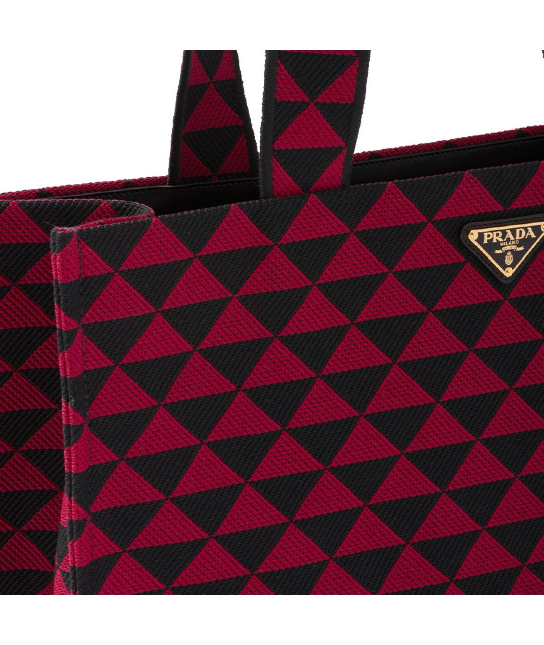 PRADA Красная сумка тоут, фото 5