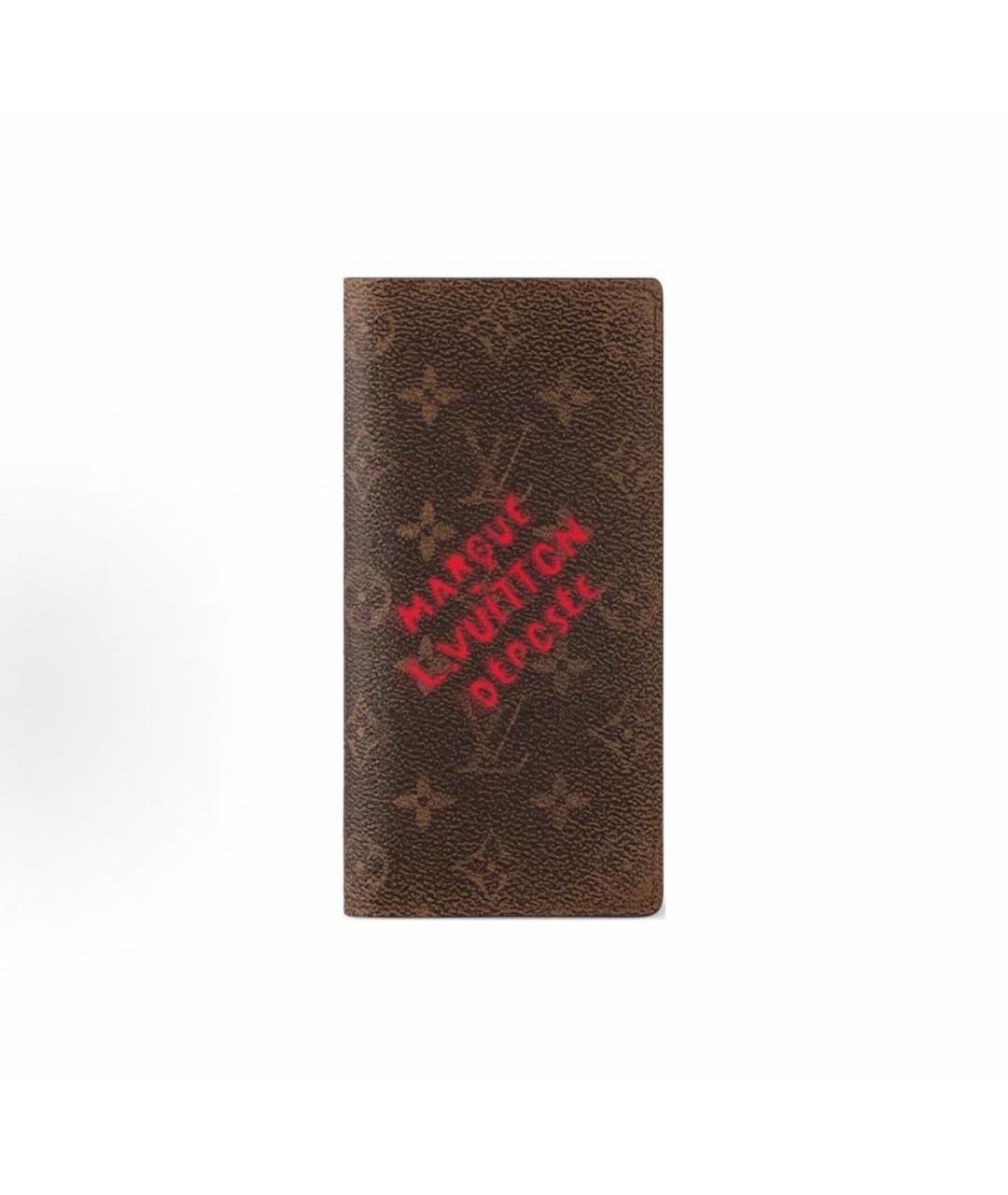 LOUIS VUITTON Коричневый кошелек, фото 6