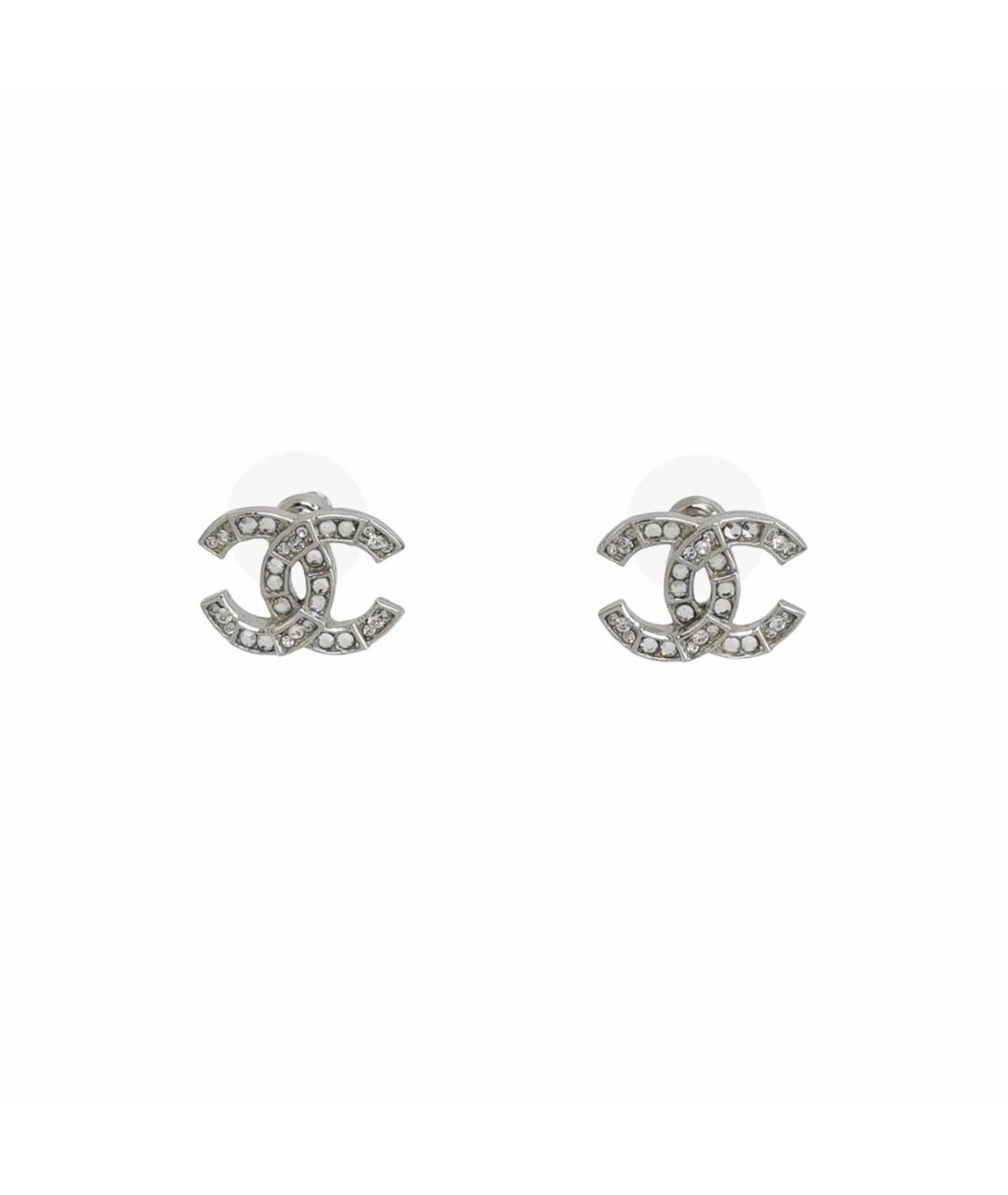 CHANEL Серебряные металлические серьги, фото 1