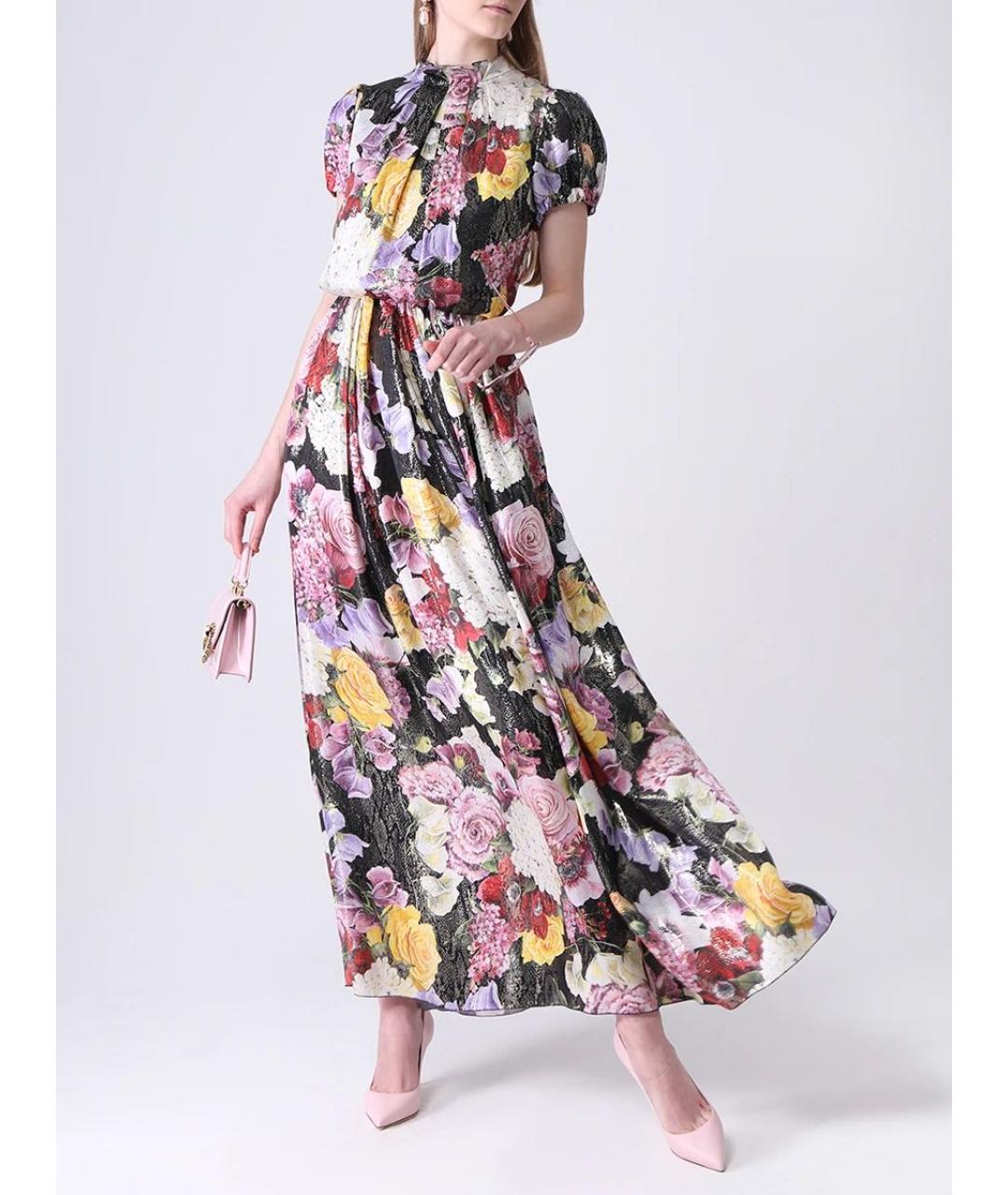 DOLCE&GABBANA Мульти коктейльное платье, фото 3