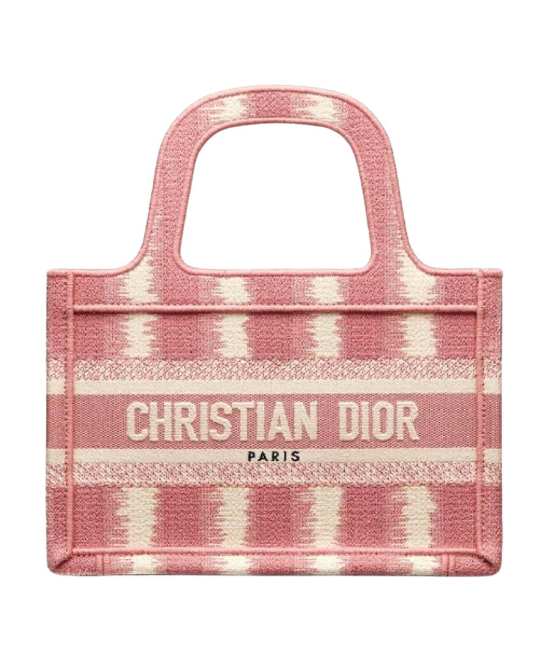 CHRISTIAN DIOR Розовая канва сумка через плечо, фото 1