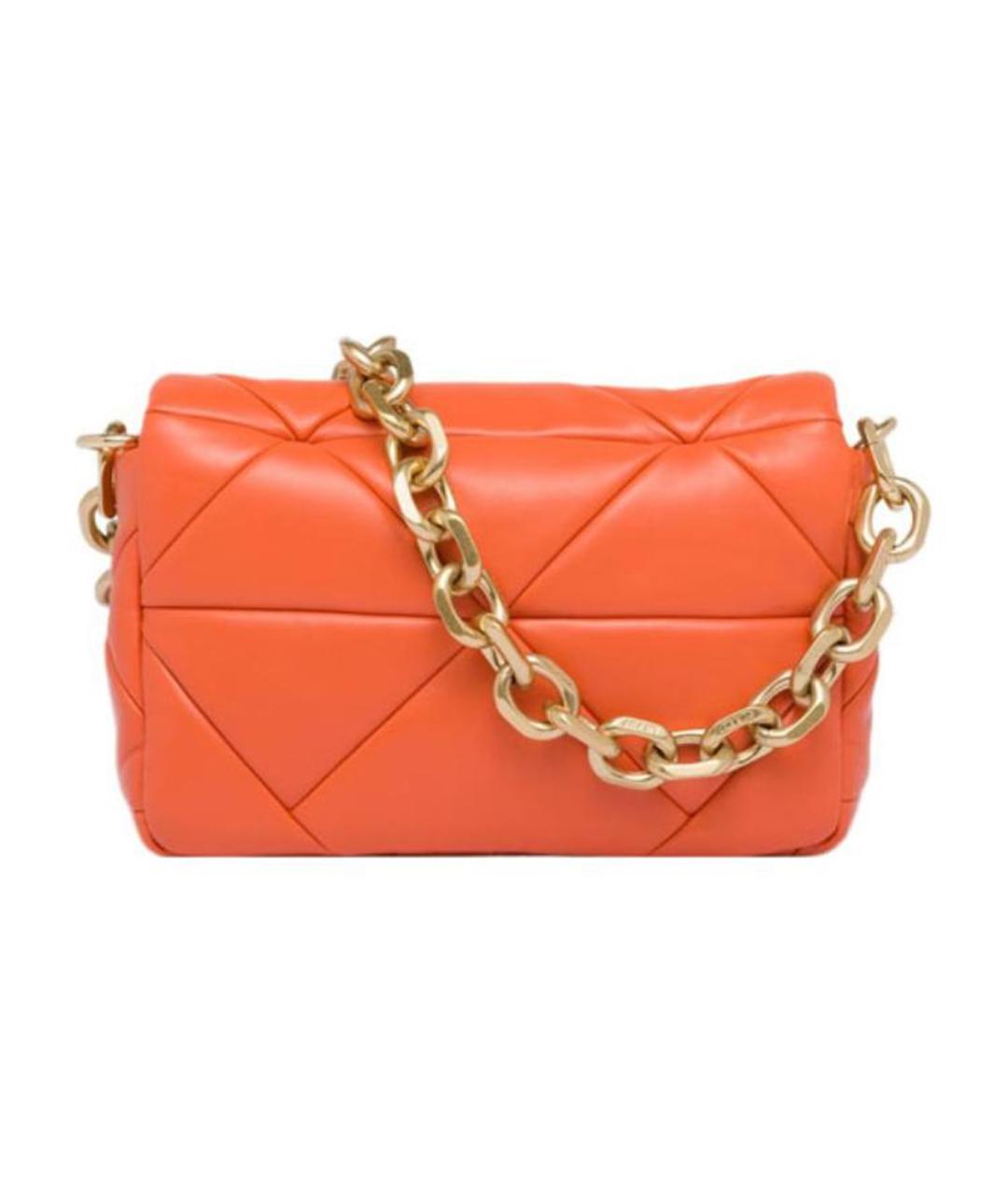PRADA Оранжевая кожаная сумка через плечо, фото 4