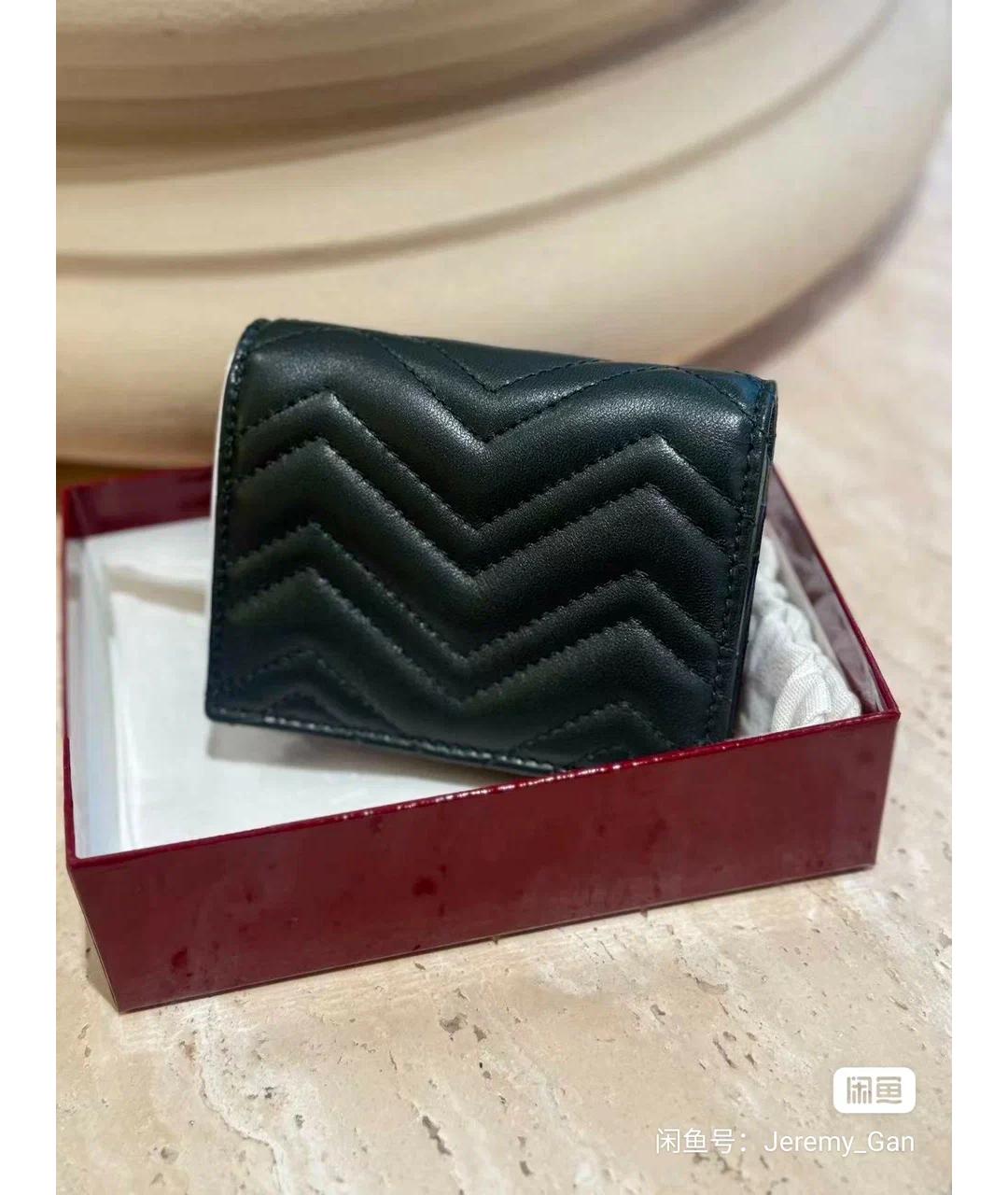 GUCCI Зеленый кожаный кошелек, фото 2