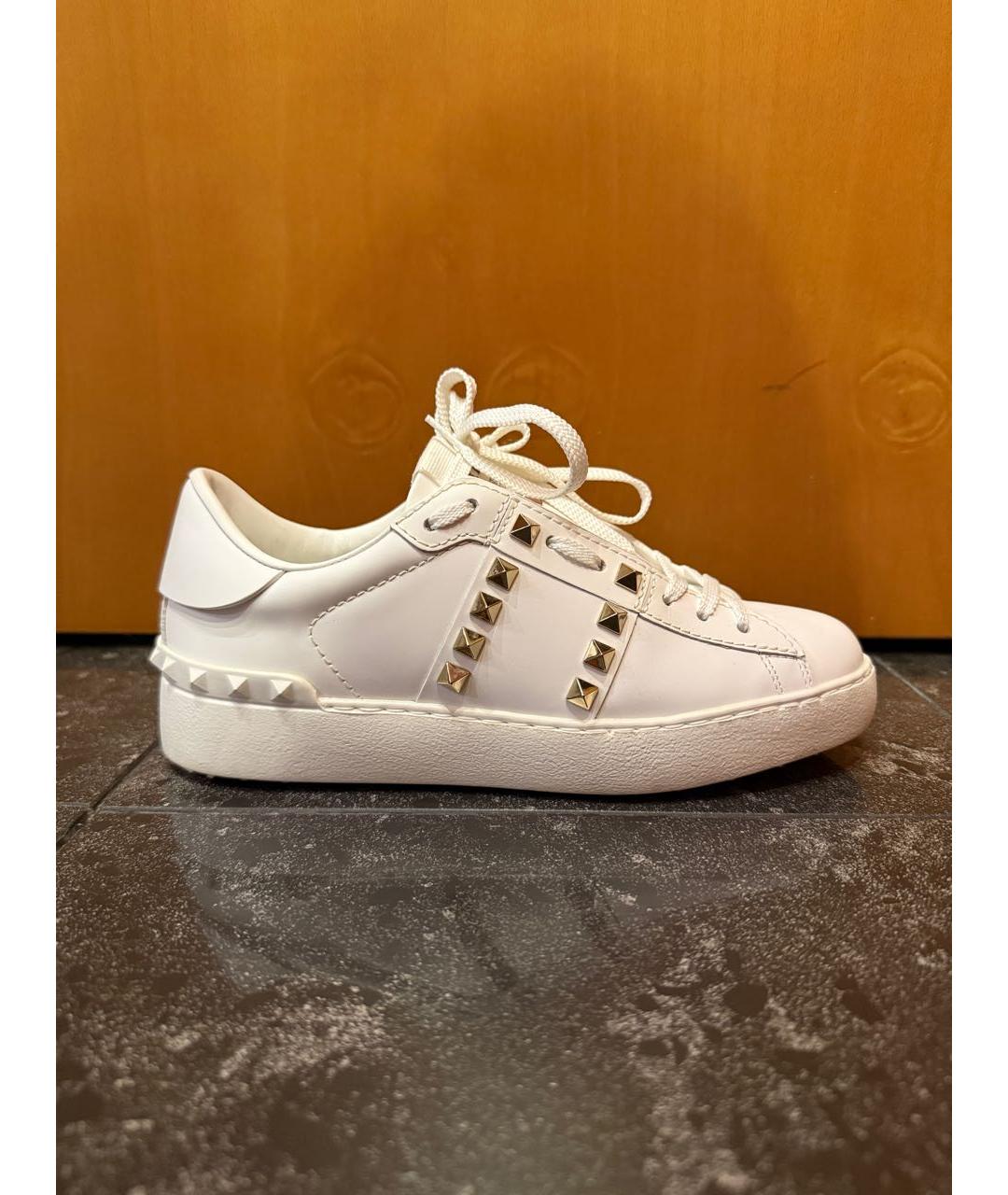 VALENTINO Белые кожаные кеды, фото 5