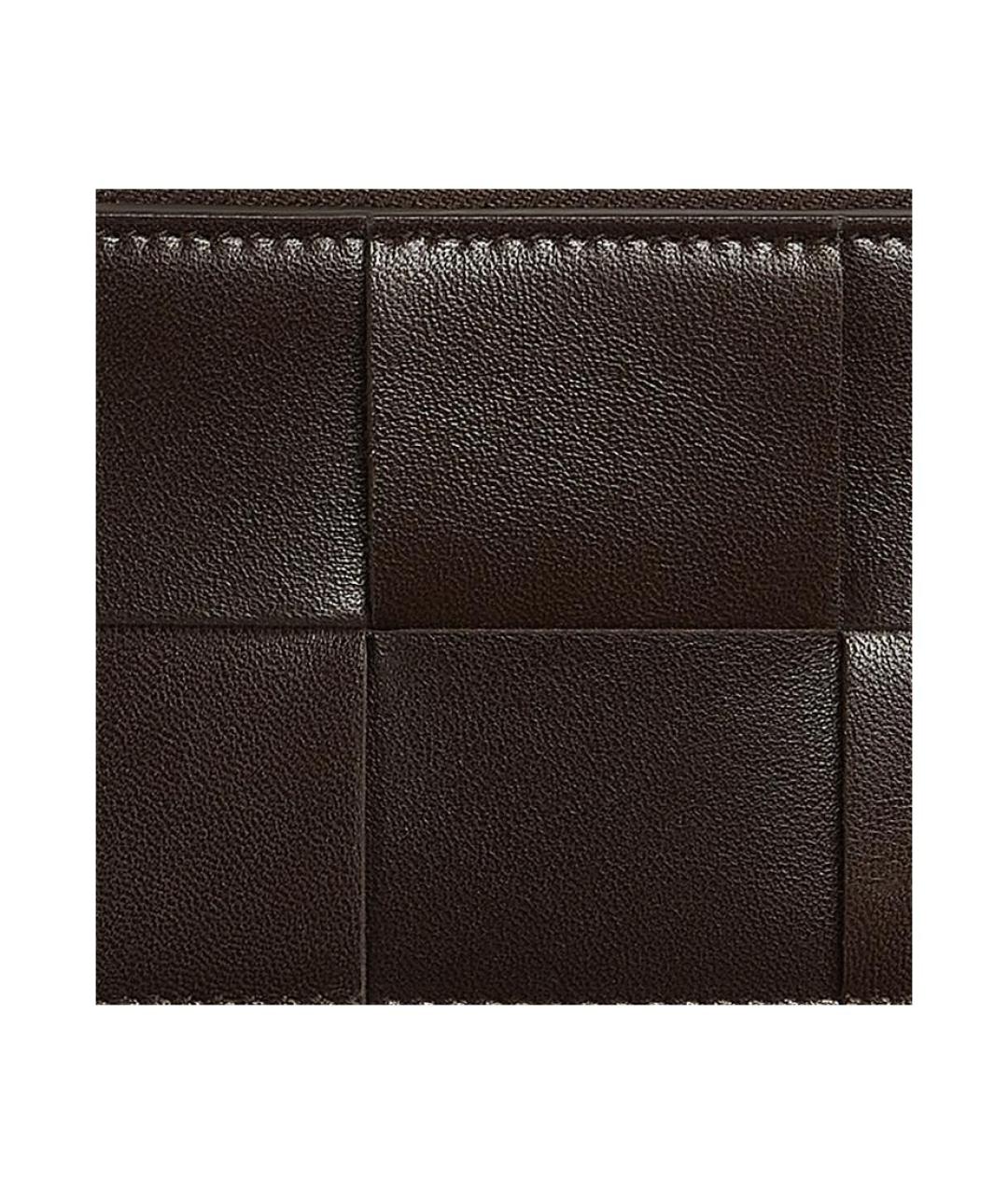 BOTTEGA VENETA Коричневый кожаный кардхолдер, фото 3