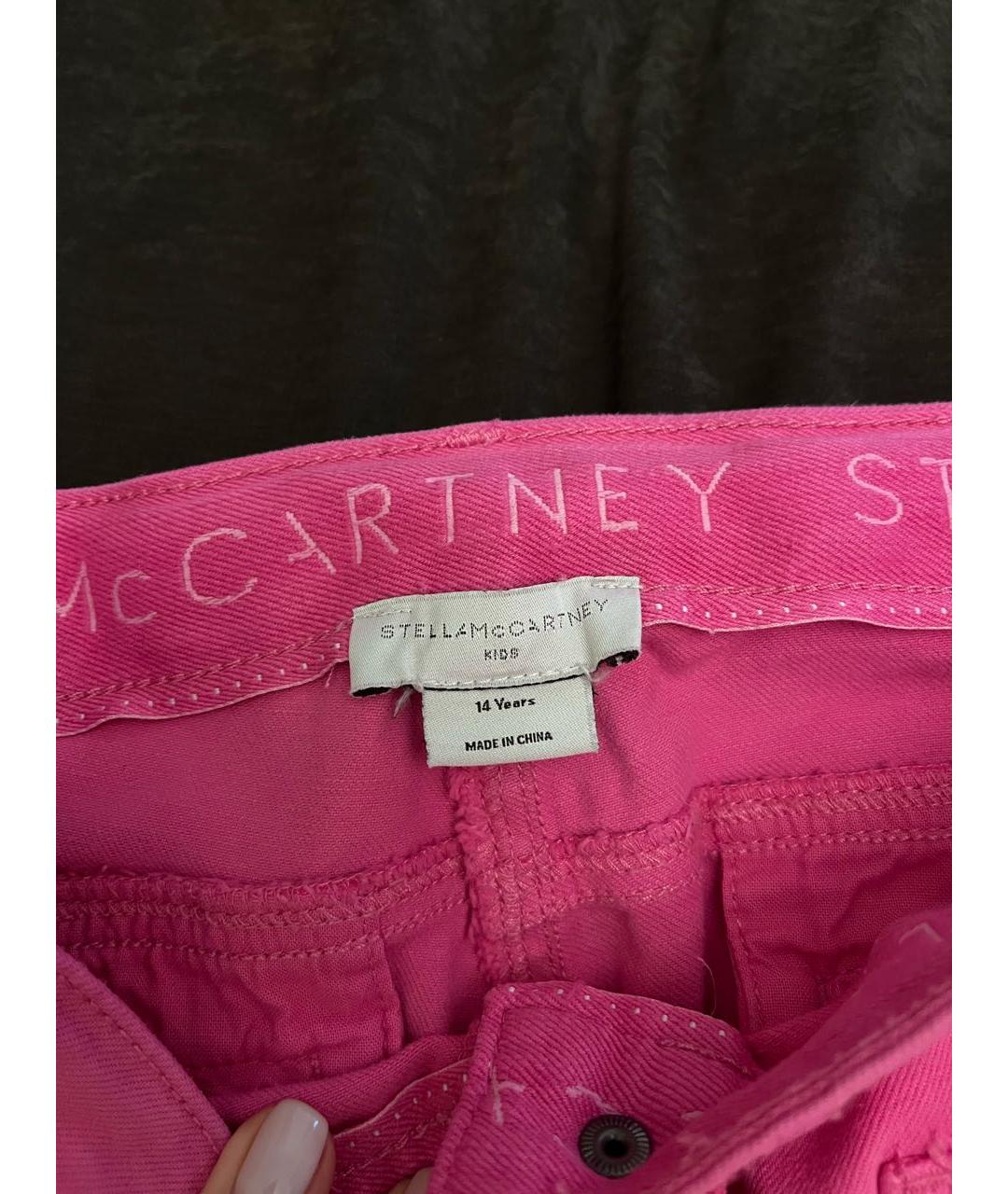 STELLA MCCARTNEY Розовые деним детские джинсы, фото 3