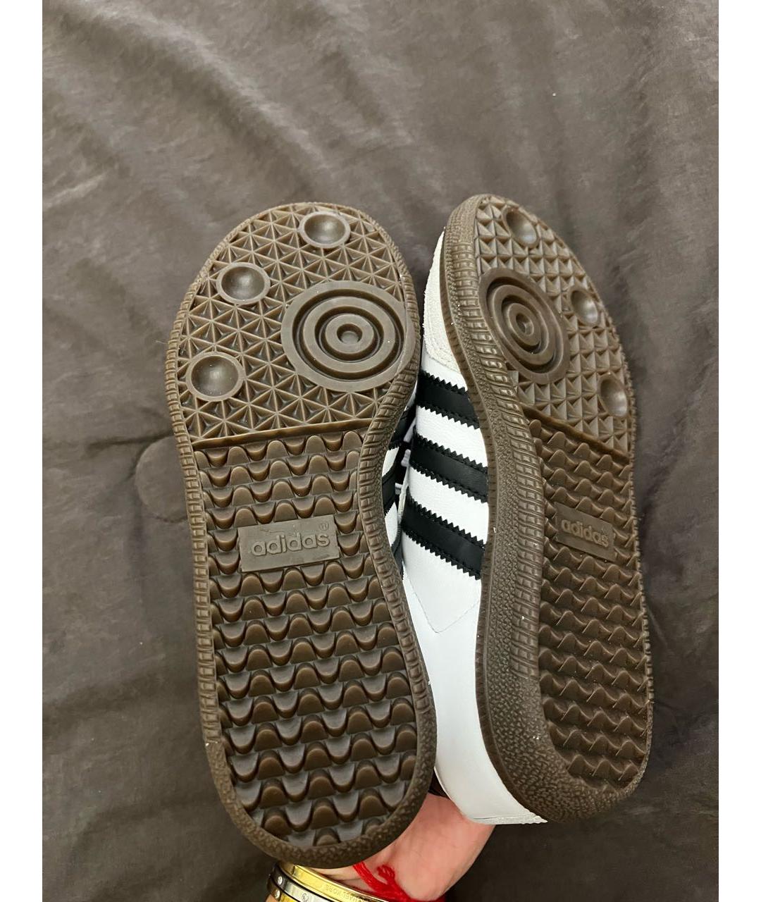 ADIDAS Белые кожаные кеды, фото 6