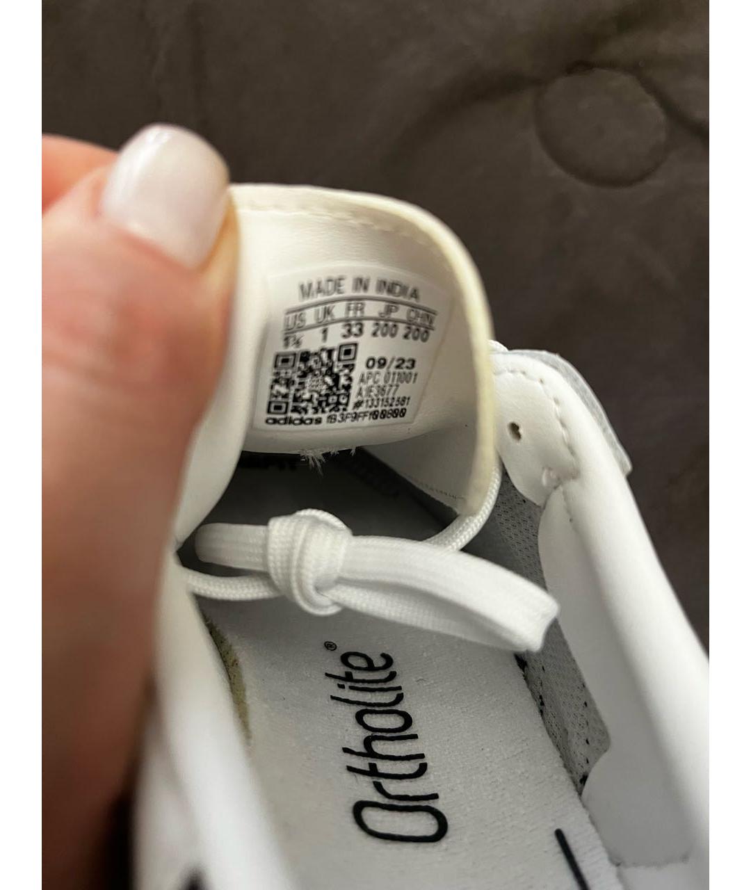 ADIDAS Белые кожаные кеды, фото 7