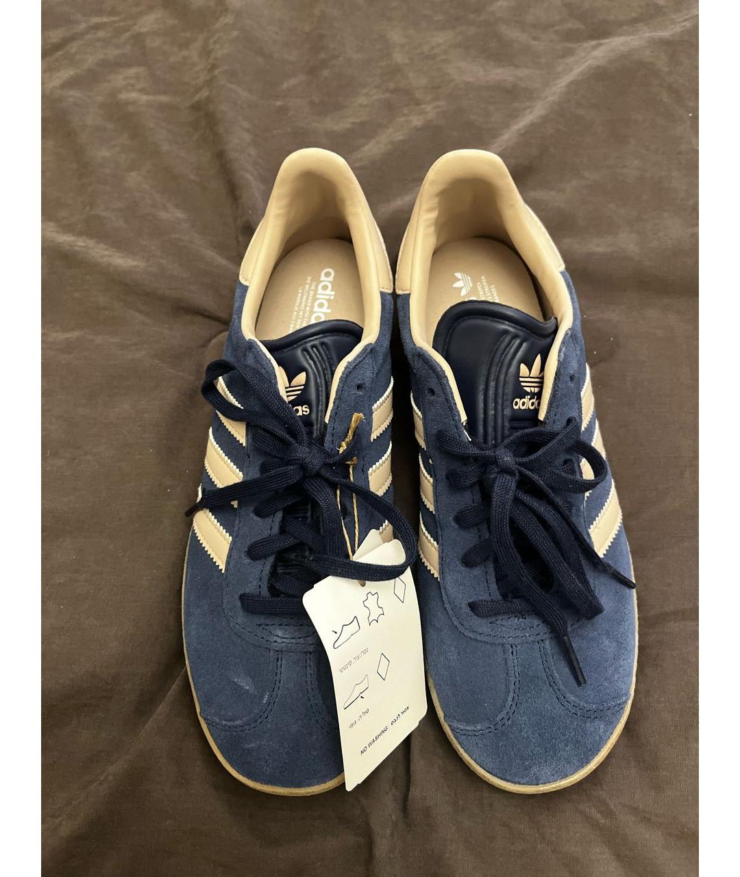 ADIDAS Синие текстильные кеды, фото 2