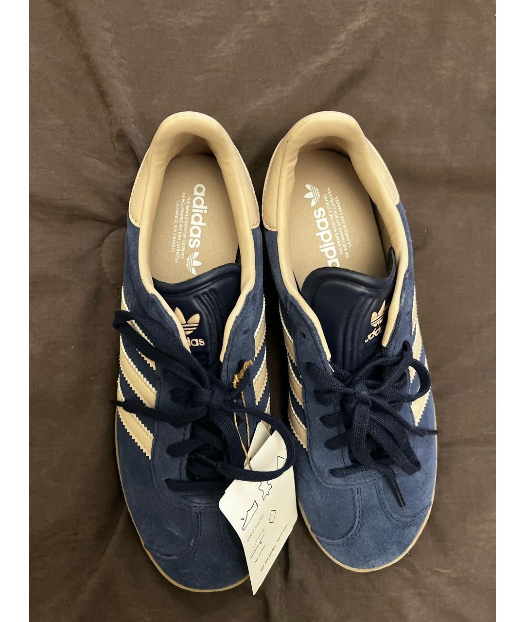 ADIDAS Синие текстильные кеды, фото 3