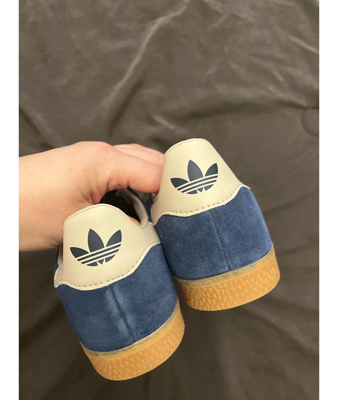 ADIDAS Синие текстильные кеды, фото 5