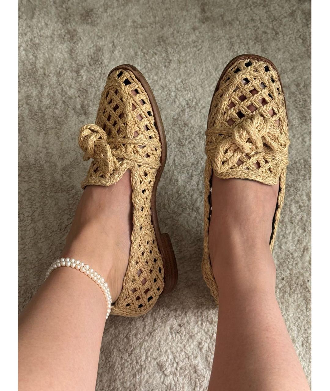 ALEXANDRE BIRMAN Бежевые кожаные лоферы, фото 7