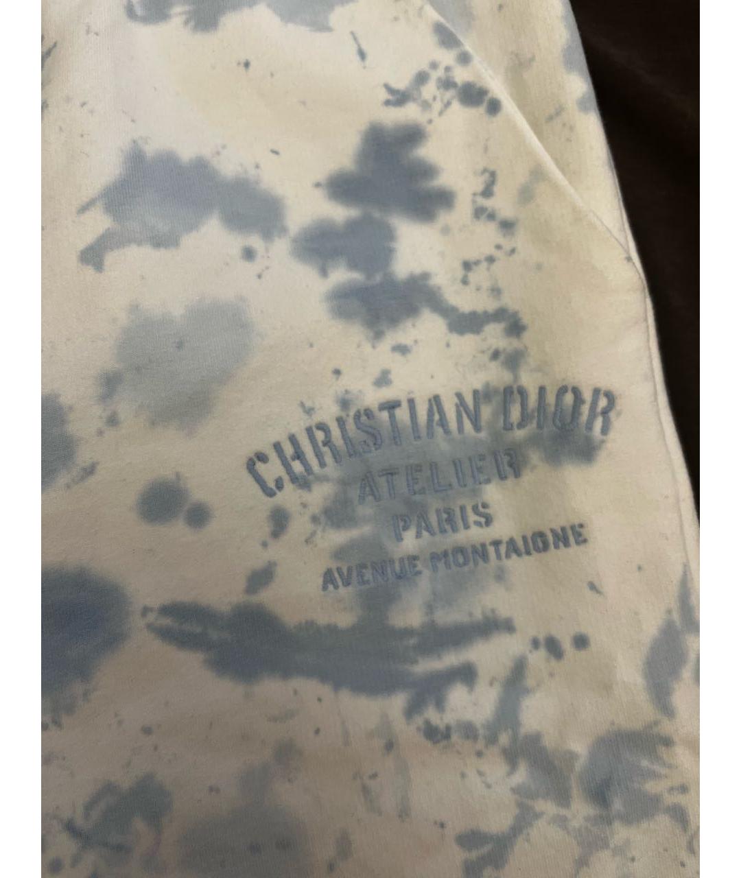 CHRISTIAN DIOR Голубые хлопковые брюки и шорты, фото 2