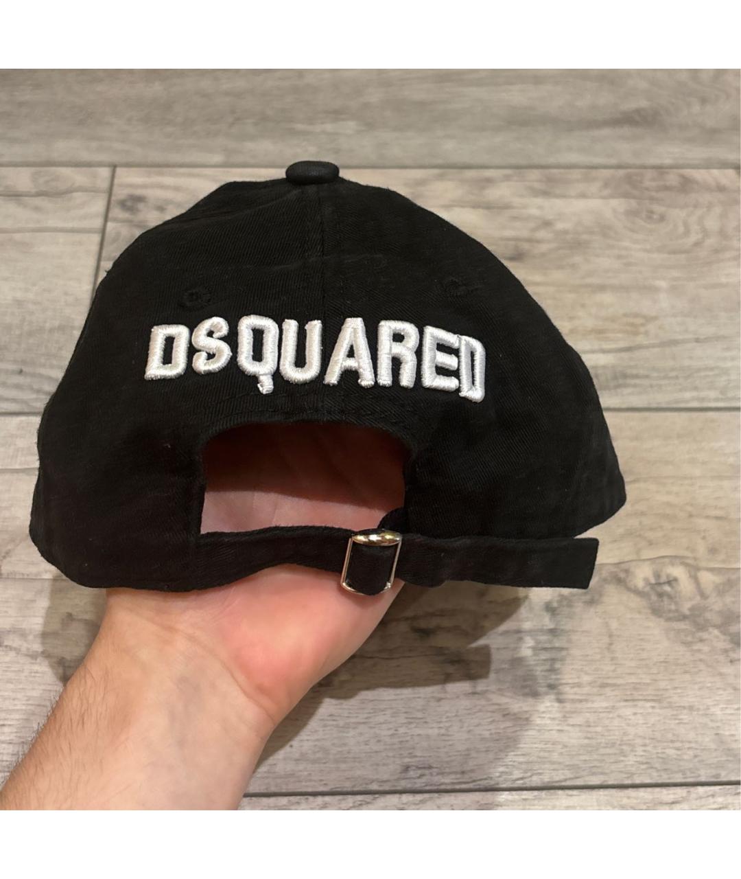 DSQUARED2 Черная хлопковая кепка/бейсболка, фото 2