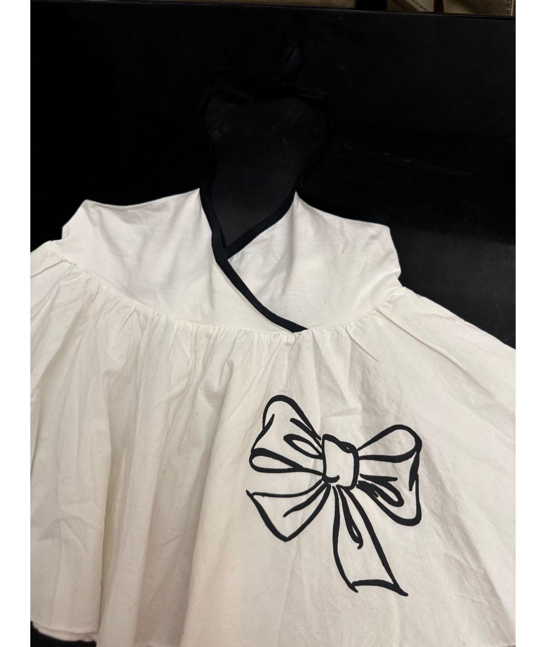 MOSCHINO Белый хлопковый детская футболка / топ, фото 3