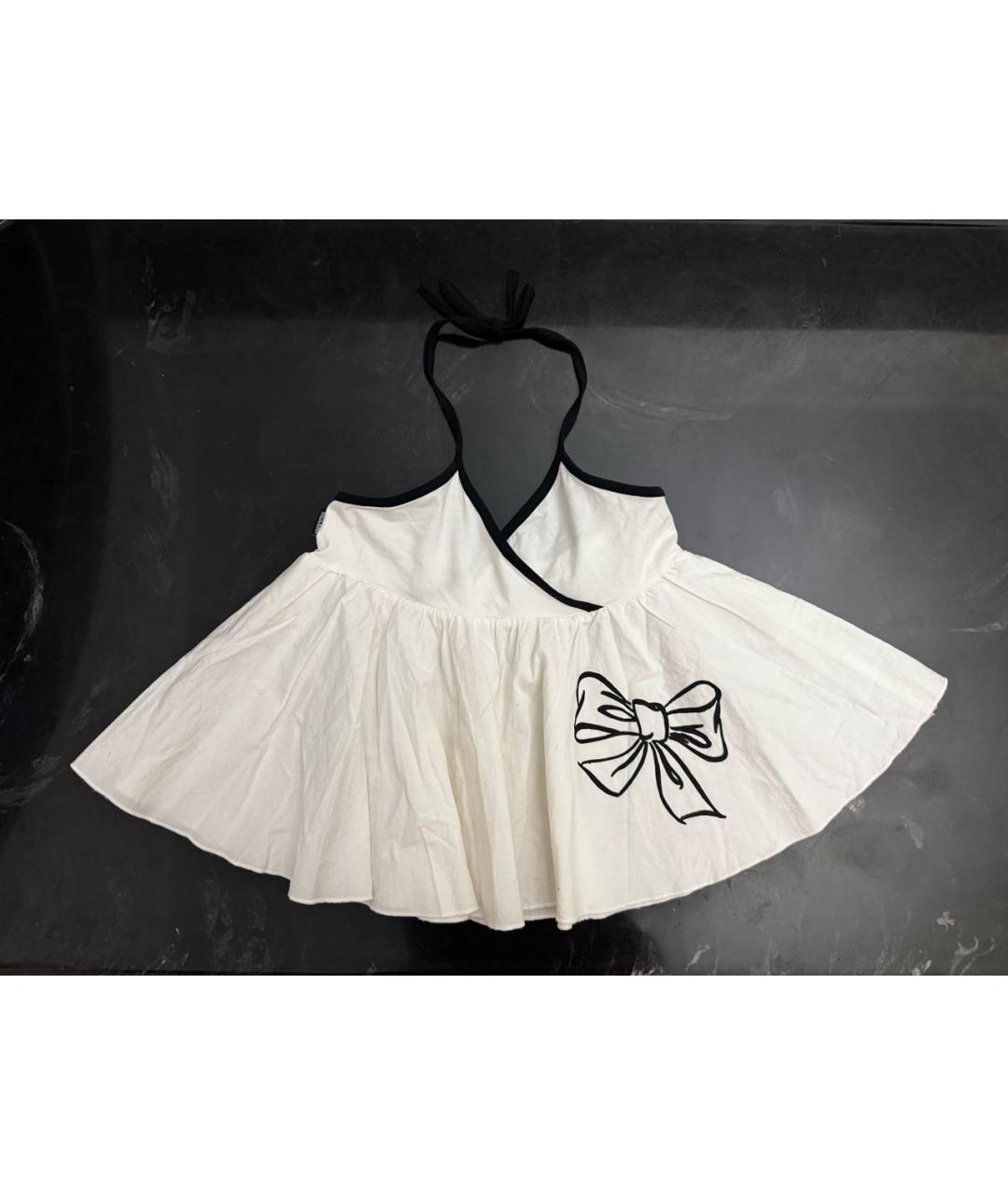 MOSCHINO Белый хлопковый детская футболка / топ, фото 6
