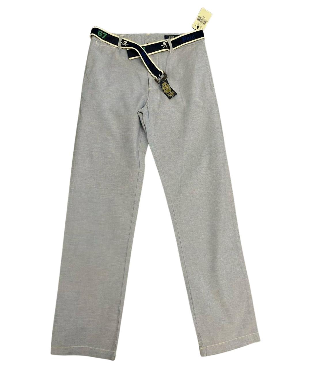 POLO RALPH LAUREN Голубые хлопковые брюки и шорты, фото 1