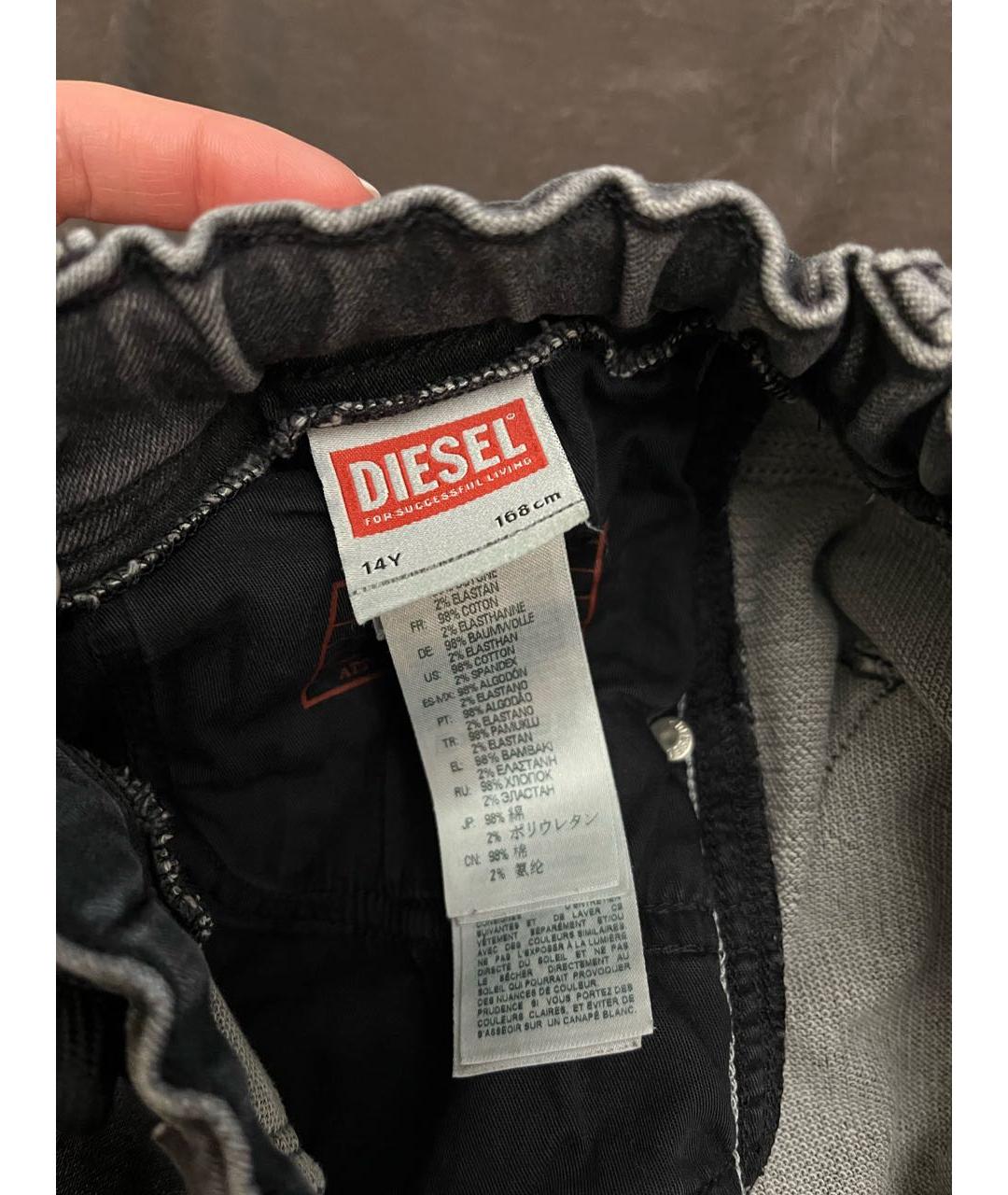 DIESEL Серые деним детские джинсы, фото 6