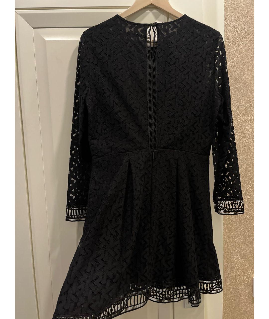 ARMANI EXCHANGE Черное хлопко-эластановое коктейльное платье, фото 5