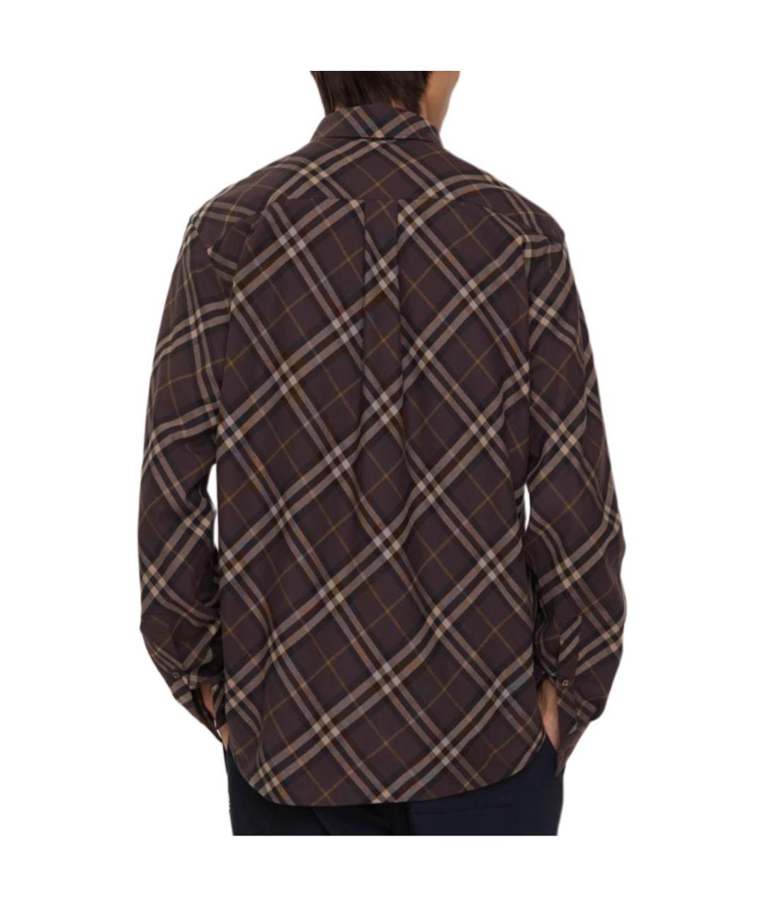 BURBERRY Коричневая классическая рубашка, фото 3