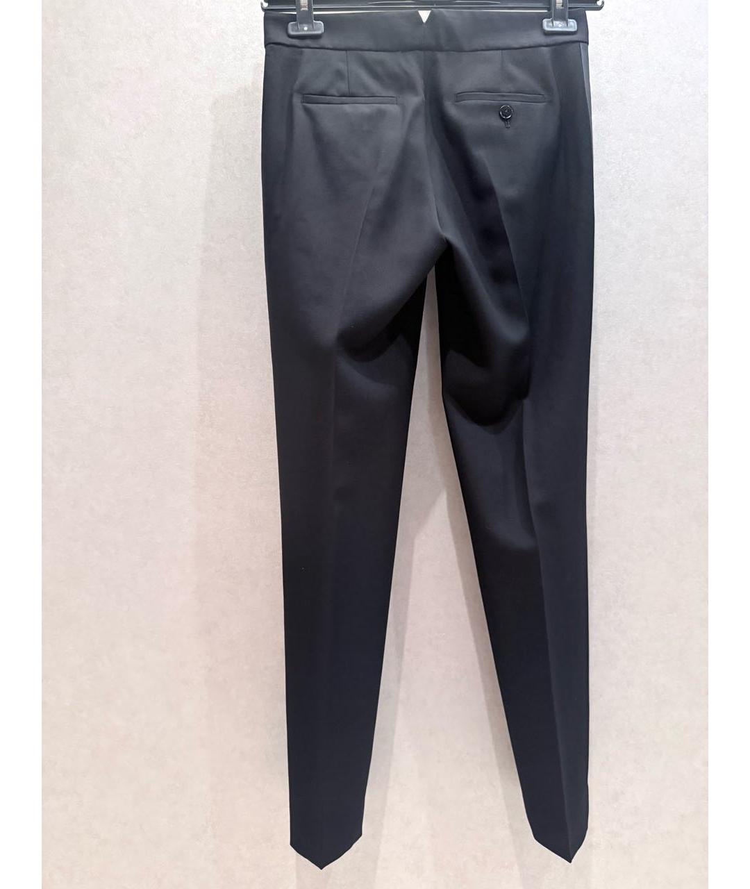 POLO RALPH LAUREN Черные шерстяные брюки узкие, фото 2