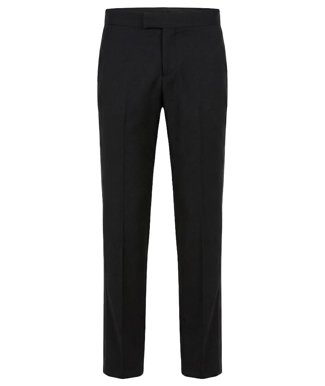 POLO RALPH LAUREN Черные шерстяные брюки узкие, фото 1