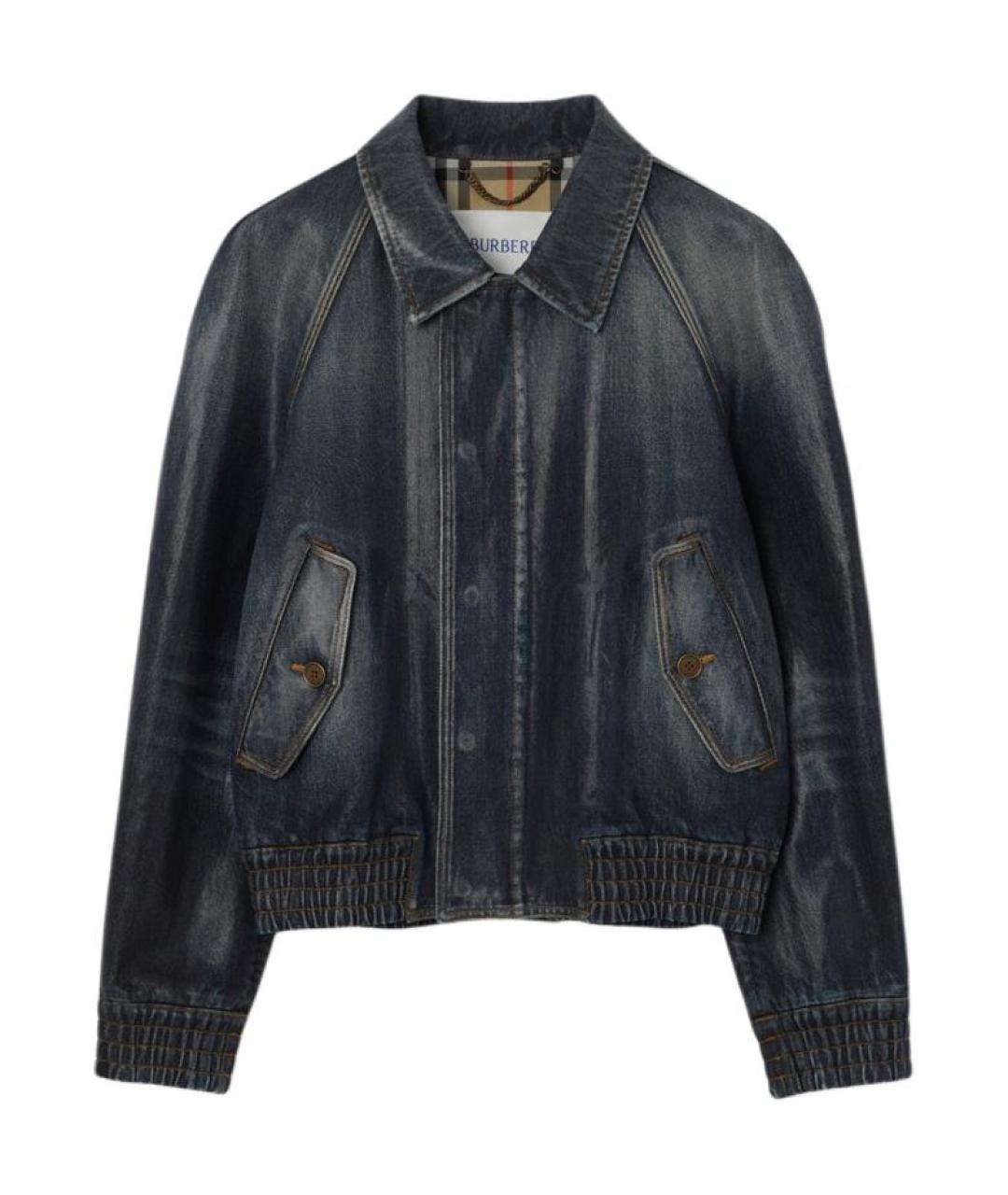 BURBERRY Синяя деним куртка, фото 1