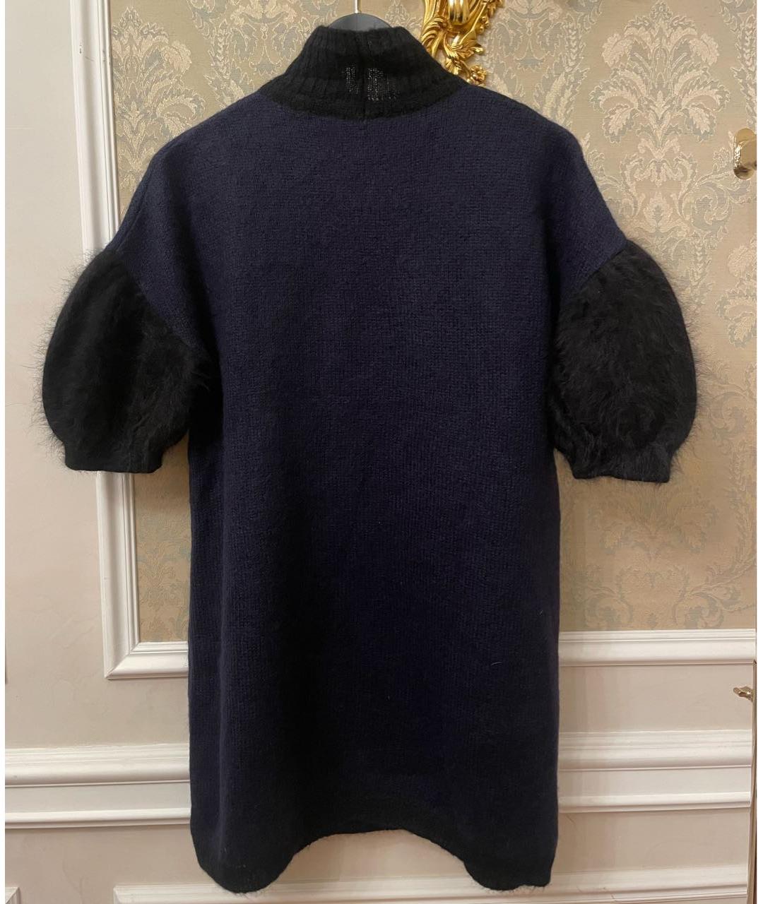FENDI Темно-синий шерстяной джемпер / свитер, фото 2