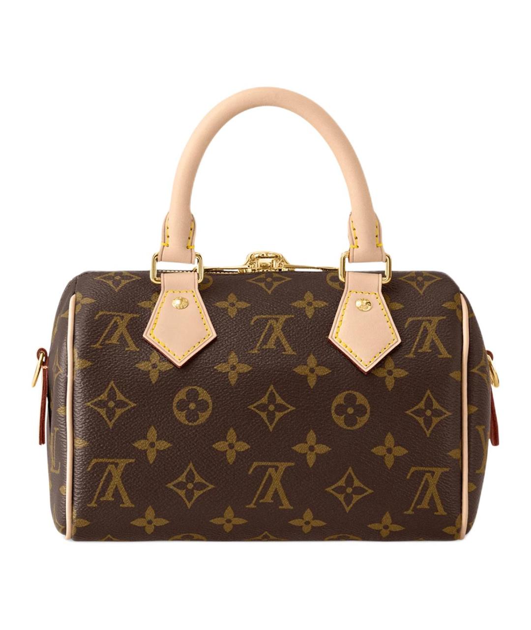LOUIS VUITTON Коричневая сумка с короткими ручками из канвы, фото 3