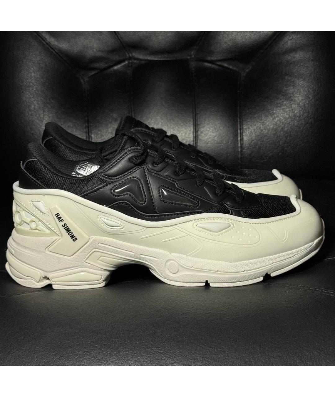 RAF SIMONS Черные текстильные низкие кроссовки / кеды, фото 9