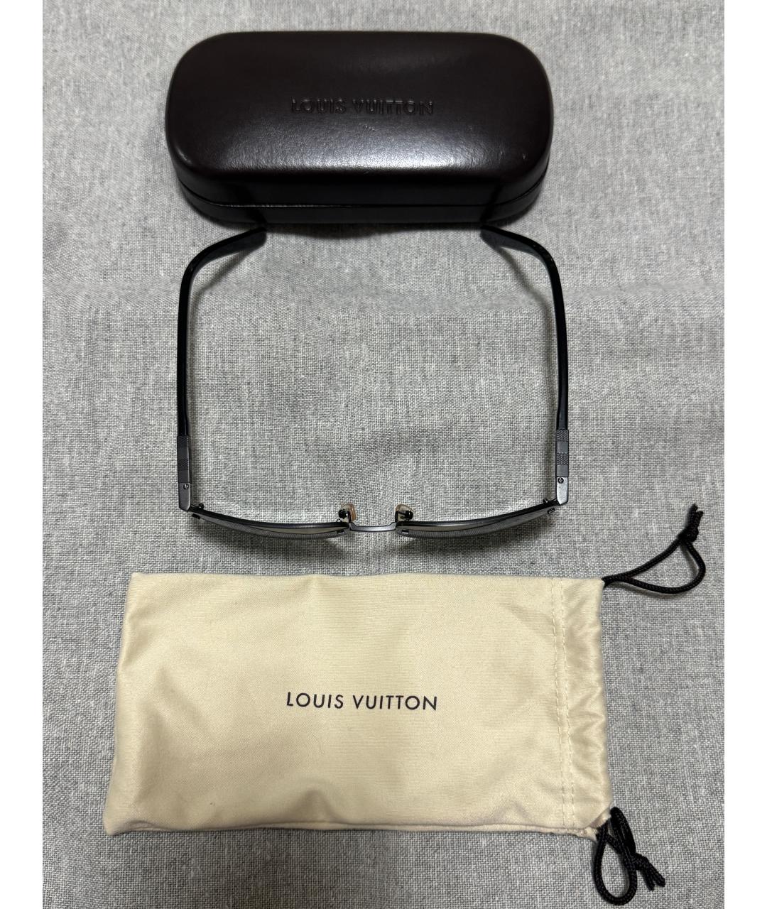 LOUIS VUITTON Черные пластиковые солнцезащитные очки, фото 3