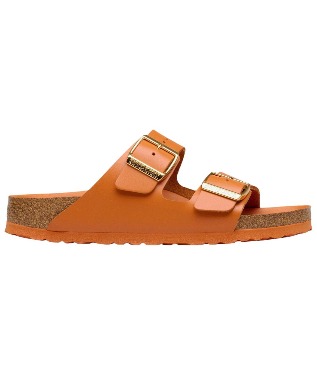BIRKENSTOCK Коричневые кожаные сандалии, фото 1