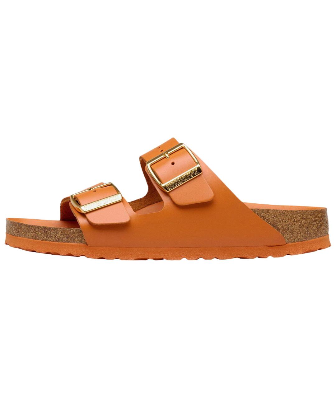 BIRKENSTOCK Коричневые кожаные сандалии, фото 2