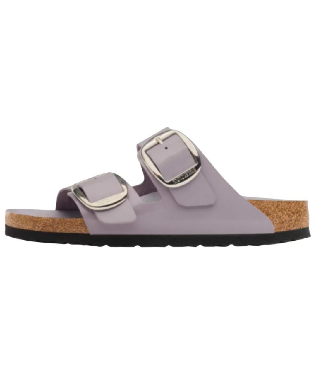 BIRKENSTOCK Серые кожаные сандалии, фото 2