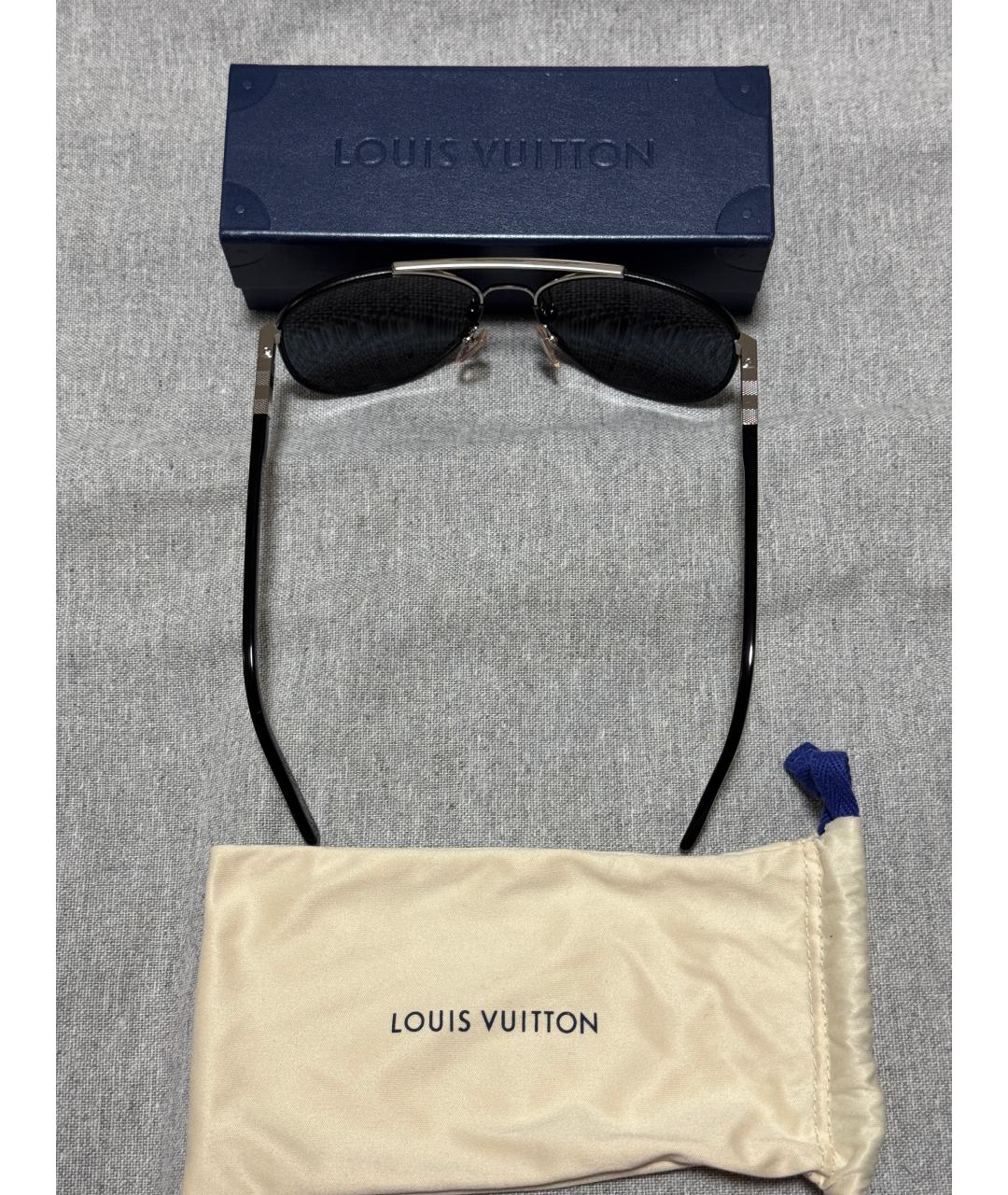 LOUIS VUITTON Серебряные металлические солнцезащитные очки, фото 2