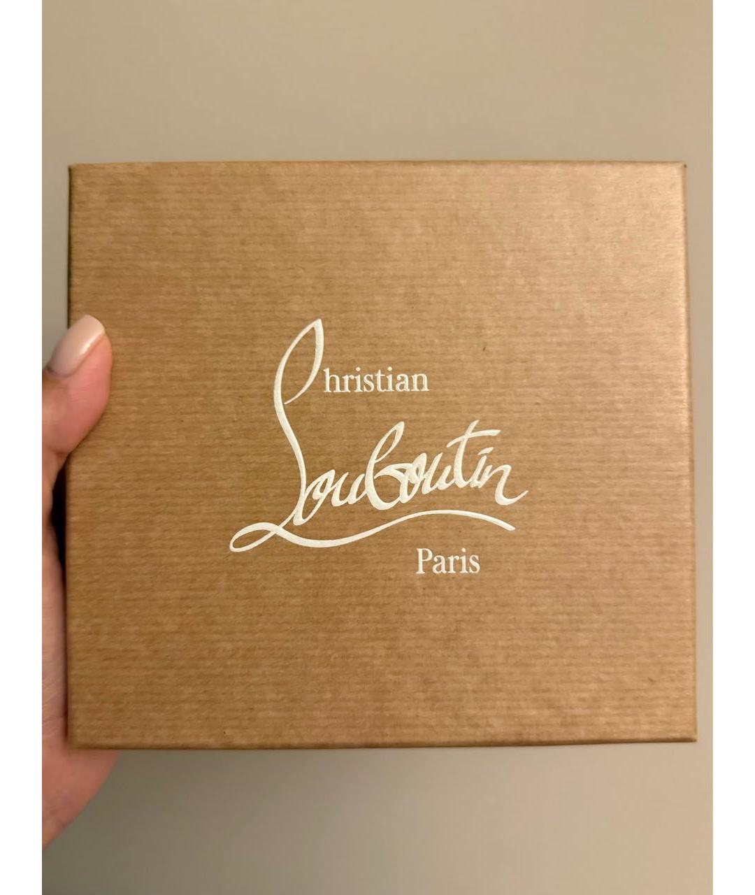 CHRISTIAN LOUBOUTIN Черный кожаный кардхолдер, фото 5