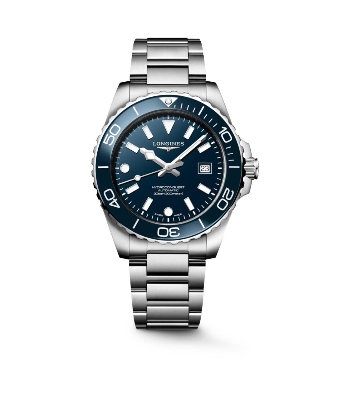 LONGINES Синие часы, фото 7