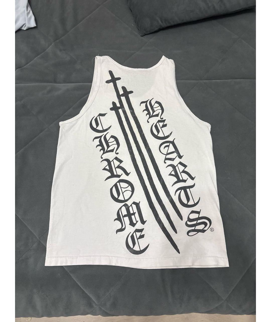 CHROME HEARTS Белая хлопковая майка, фото 2
