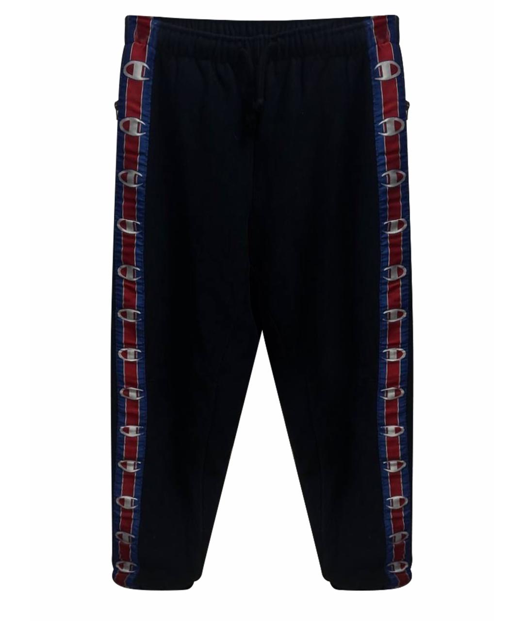 VETEMENTS Черные хлопковые повседневные брюки, фото 1