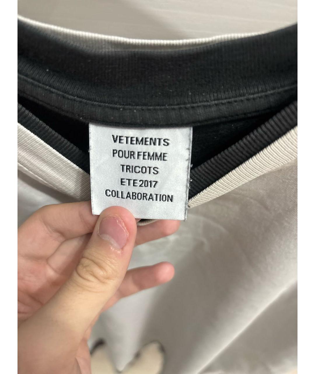 VETEMENTS Хлопковая футболка, фото 3