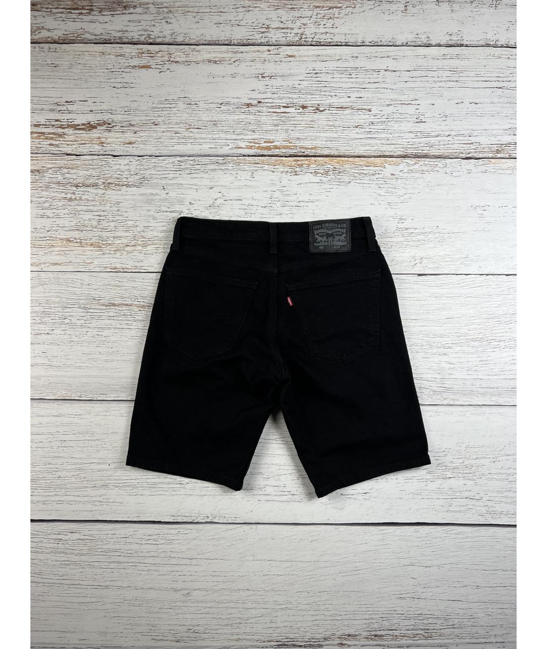 LEVI'S Черные хлопковые шорты, фото 2