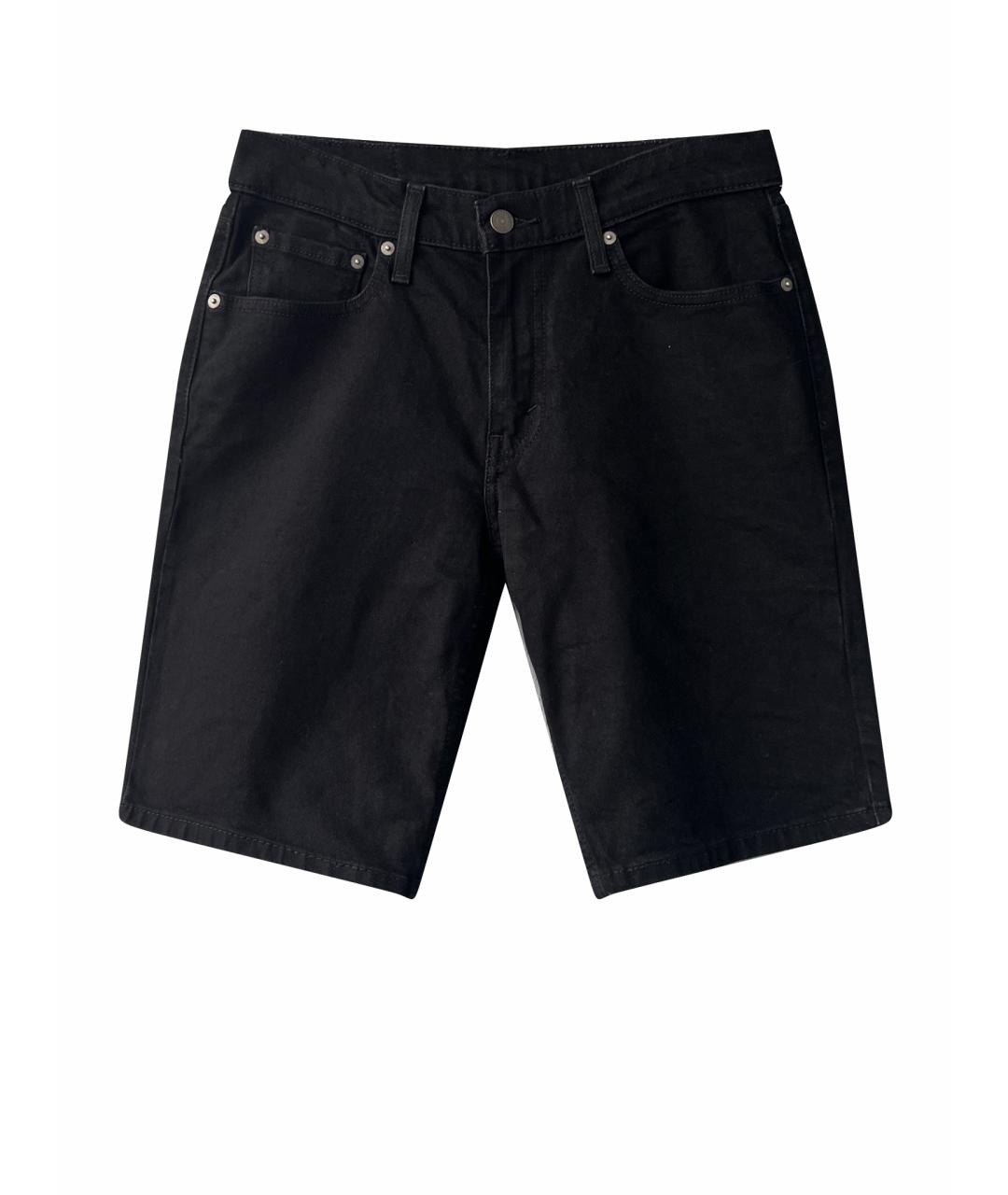 LEVI'S Черные хлопковые шорты, фото 1